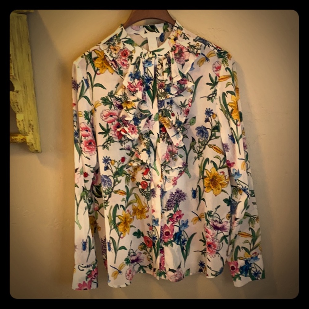 H&M gorgeous floral blouse